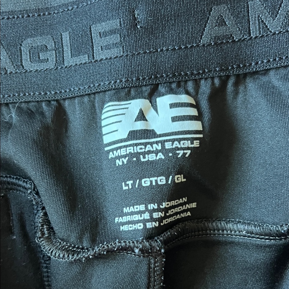 American Eagle Charcoal Gray Men's Jogger Sweatpants with Drawstring - Picture 2 of 3
